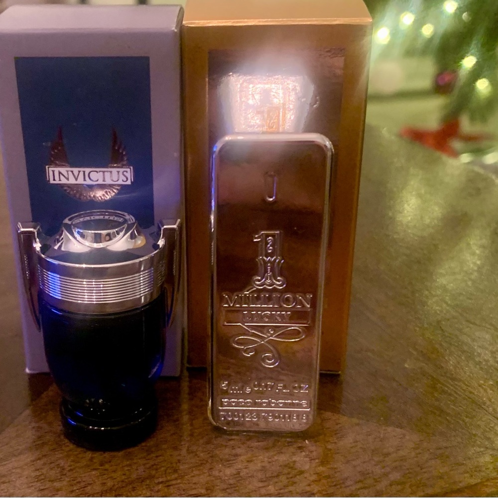 Authentic Paco Rabanne mini set Lucky and Invictus